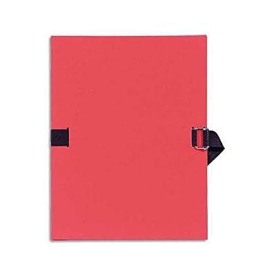 Visiodirect Lot de 25 chemises extensible recouverte de papier toilé rouge