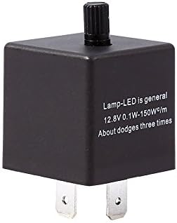 Ronben 3 Pin 12V Adjustable Flasher Relay Car Flasher Relay LED Light Flasher Blinker Relay For Turn Signal Indicator