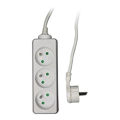 Zenitech Bloc 3 prises avec fiche extra plate