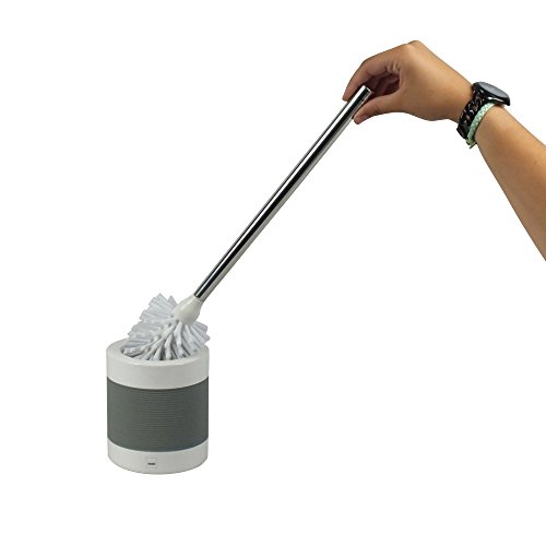 KELA 22438, WC-Bürste und Behälter, WC-Garnitur, Keramik, Laletta, Grau - 2