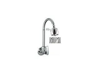 SBD Sink Cock 360 Rotating Shower Tap for Kitchen/Bathroom Soft, Wall Mounted (Big Flexible Neck & Double Flow)