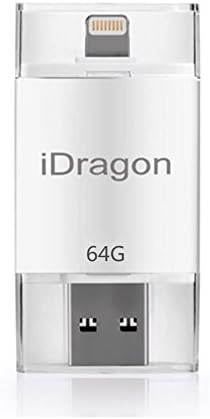 64GB USB Flash Drive,64GB Flash Drive with Lightning Connector Support IOS 11 for iphone X 8/8 Plus 7/7 Plus 6S/6S Plus 6/6 Plus Mac Laptop PC compatible with iOS 11