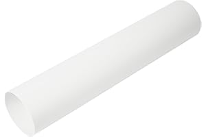 Vent Systems Diameter 100mm Round Ventilation Pipe - 1.5m Long - for Duct Connection, Exhaust Duct or Supply Duct, Heating and Cooling Ventilation System