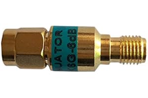 BECEN 20db złoty 2W SMA-JK męski na żeński tłumik koncentryczny RF 6 GHz 50 omów 20 dB złącza