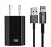 Produktbild LYOS [Ladeset 1 Meter für iPhone [USB Lightning Ladekabel und Netzteil] Ladegerät kompatibel mit iPhone X, Xs, Xr, 8, 8 Plus, 7, 7 Plus, 6, 6s, 6, SE, 5, 5s, iPod, iPad 4, Pro,Mini, 2 in schwarz