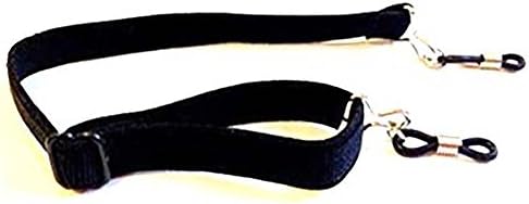 ADJUSTABLE SPORTS BAND ELASTIC NECK CORD LANYARD STRAP FOR GLASSES SUNGLASSES BLACK