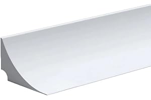 ZAYEJOD 2M Barriera Doccia Ferma Acqua Silicone Doccia per Barriera Stop Acqua Soglia Striscia di Ritenzione Bagno Arresto Doccia Autoadesivo, Bianco(Un adesivo di supporto)