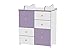 LORELLI CABINET COLOUR WHITE/VIOLET furniture look for matching bed wardrobe