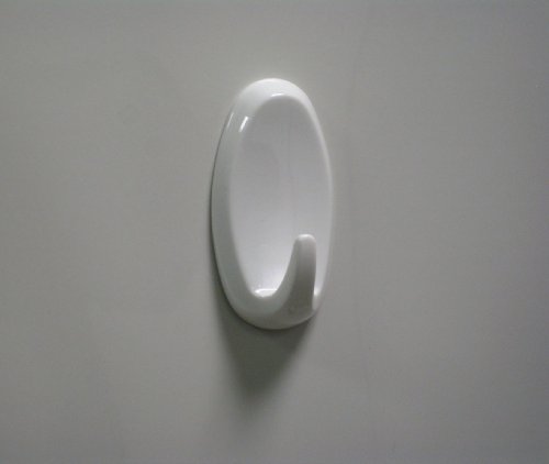 Powerstrips Haken Oval, weiss, 2 Stk - 9