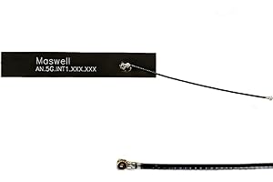 Maswell 5G 4G 3G Wifi Internal Antenna, IPEX 4 Up to 2.5dBi Moderate Gain Omni-Directioanl 700MHz -6000MHz Full band Compatible with WiFi 900MHz, 2.4GHz, 5.8Ghz and 6GHz, Bluetooth, Wimax, Zigbee