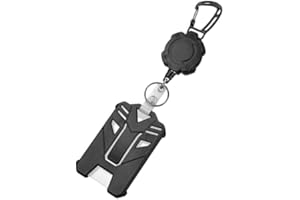 Vicloon Portachiavi Retrattile, Porta Badge a Moschettone, Bobina Badge, Portachiavi Bobina Clip, ID Carte Porta Badge, Bobina di Chiave a Catena per Ufficio, Affari, ecc(Esagono)