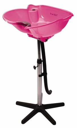Hairdressers Pink Portable Tilting Backwash Stand