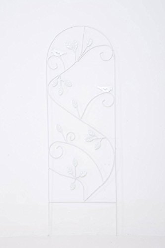 CLP massives Pflanzen Rankgitter BIRD aus Metall, Größe ca. 120 x 40 cm, FARBWAHL weiß - 2