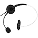 Produktbild LiangDun-DE Qualitäts-Kristall Head Set Telefon Monaural Corded Headset 4-Pin-Schwarz