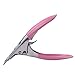 Acrylic False Fake Nail Art U-Type Manicure Nail Clipper Cutter Beauty Salon Pink