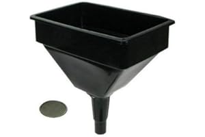 VTL® LARGE PLASTIC FUNNEL HEAVY DUTY OIL PETROL 4.5 LITRE WITH FILTER FARMER FILTER