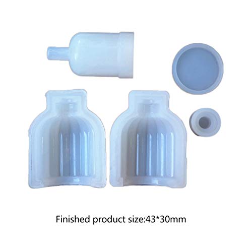 Huafi Moule en Silicone DIY en Forme de Bouteille de Parfum en Verre Medizin Liquide en résine époxy Artisanat Cadeau