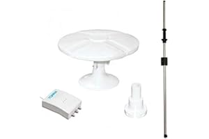 TONNA Antenne TNT Omnidirectionelle 40dB + Ampli 2s + Mat Traversant Antarion Camping Car Caravane