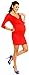 Zeta Ville - Women's Maternity Wrap Nursing V-neck Dress Pockets UK 8-20 - 236c (Red, UK 20, 4XL)