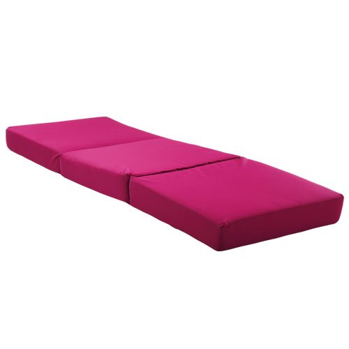 Ausklappbar Wasserdicht Stoff Garten Sitz Würfel Outdoor Day Bett Matratze Z Sessel Bett. Gestaltet mit Verschluss und Praktisch Carry Griff Erhältlich in 11 Großartig Farben – Rosa - 2