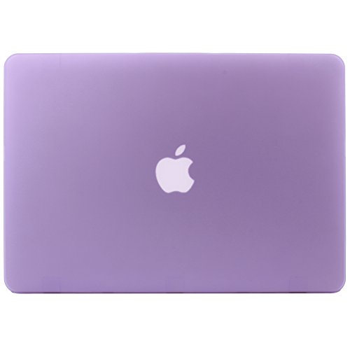 STONG Matte Gummierte Harte Schutzhülle für Macbook Air 13“ Hülle Cover Schale Schutz Hülle Tasche Silicon Case Shell Hard Plastik mattiert SchutzTasche + tpu Tastatur-Schutzfolie (Lila) - 8