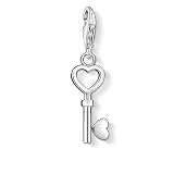 Thomas Sabo Damen-Charm-Anhänger Schlüssel Herz Charm Club 925 Sterling Silber 0888-001-12