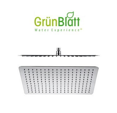 Kopfbrause Regenbrause Duschbrause rostfrei SUS 304 Edelstahl 25cm x 40cm SPA Wellness Regen Brause Shower
