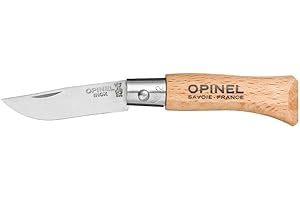 OPINEL Couteau N° 2 Tradition Inox - Manche 4.5 cm Hetre