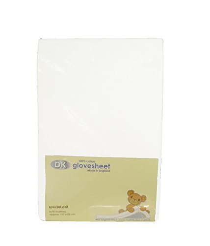 Cot Fitted Sheet 100% Combed Jersey Cotton WHITE To Fit Size 117 x 55 cm Mattress
