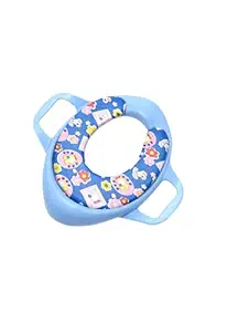 My Toys Soft-Padded, Light Weight & Cushioned Kids Potty Seat with Handles, Ready to use Training Toilet Seat for Kids, Boys and Girls (PS) (Blue)