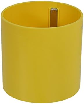 KalaMitica Cylinder Design, Diameter 11cm Height 10.9cm. Magnetic Container and Plant Pot Holder made from Abs Resin and one Neodymium Magnet. Yellow Colour.