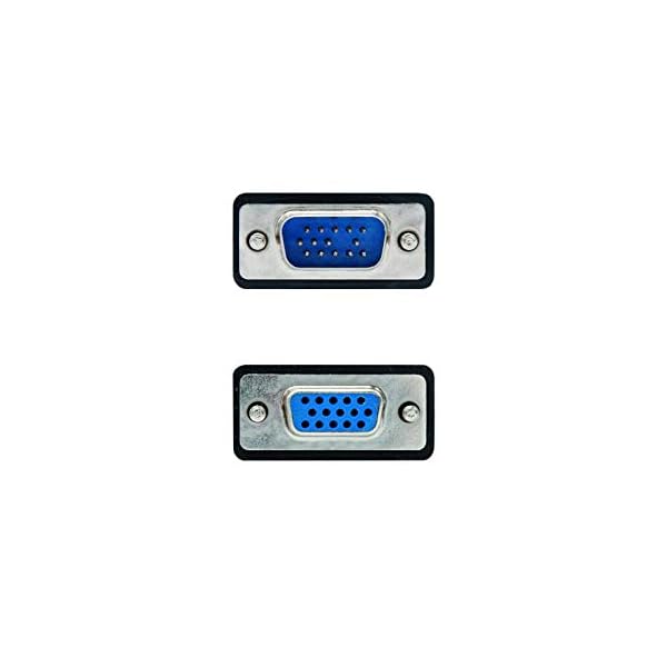 NanoCable 10.15.0202 - Cable SVGA con ferrita de alta calidad para monitor, proyector y PC, HDB15/M-HDB15/H, negro, 1… - Image 4