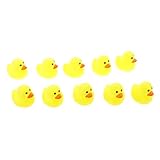 MagiDeal 10 Stück Baby Badespielzeug Quietscheente Gummiente Gelbe Enten - 4