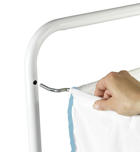 WENKO 62080100 Wäschesammler Escala – mit 3 Körben, pulverbeschichtetes Metall, 44 x 126 x 46 cm, Weiß - 5