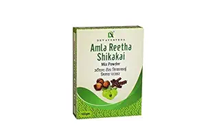 Dev Ayurveda Amla Reetha Shikakai Mix Powder 100% Pure and micronised(Pack of 2)