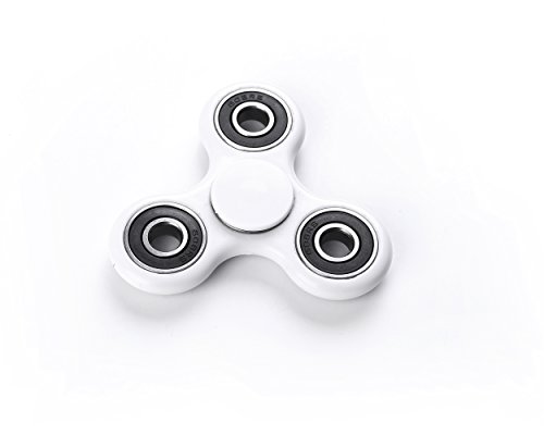 (Pack Of 3) Fidget Spinner / Spinners White Stress Reducer Great For ADD / ADHD / Anxiety Autism Adult Children (Pack Of 3) Fidget Spinner / Spinners White Stress Reducer Great For ADD / ADHD / Anxiety Autism Adult Children