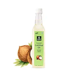 Organic Harvest Cold Pressed Extra Virgin Coconut Oil For Men & Women | Ideal For All Type Skin & Hair Growth | Unbleached & Unrefined | Sulphate & Paraben free - 500 ml