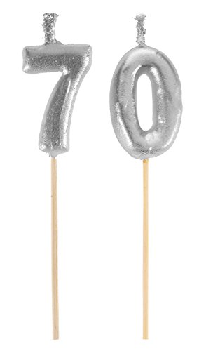 70. Geburtstag Geburtstagskerzen Zahlenkerze