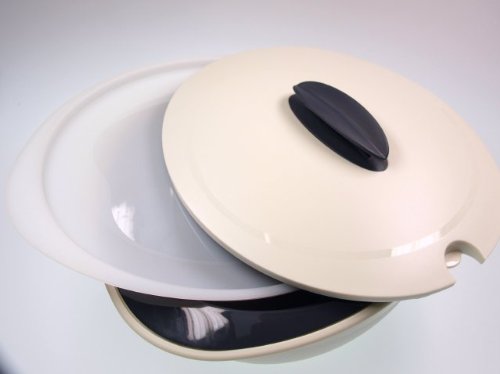TUPPERWARE Thermo-Duo 2,5 L Grau Weiß Servieren Warmhalten C132 Iso-Duo - 3