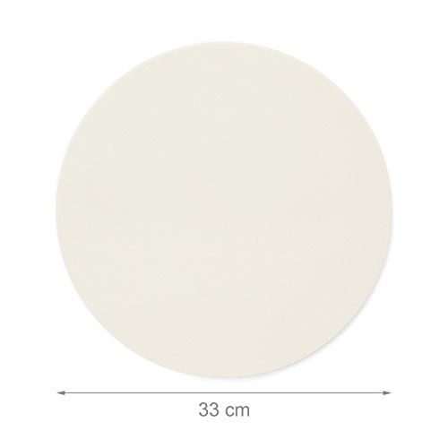 Relaxdays 10019339 Pizzastein für Backofen rund, Baking Stone aus Cordierit für knusprige Steinofenpizza wie in Pizzeria Grillstein für Pizza, Brot und Flammkuchen in Herd und Grill, Durchmesser 33 cm, 1 cm dick, beige - 4