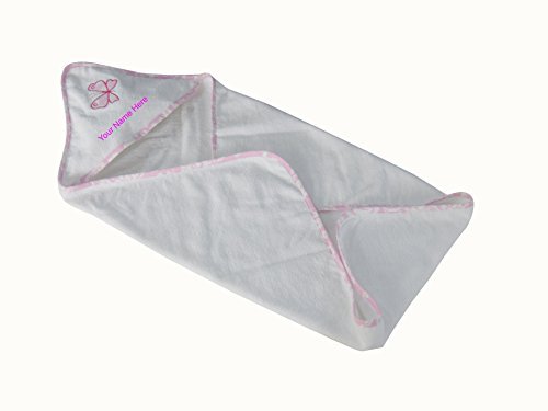 Personalised Embroidered Hooded Towel/Cuddle Wrap Bath towel - Girls