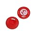 Produktbild JERKKY 2 Stück Silikon Thumb Stick Caps Griff Gamepad Analog Joystick für Nintendo Schalter NS Mary Red
