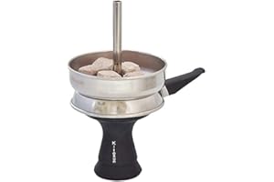Kitosun Shisha Silicona Cazoleta Shisha Con Gestor De Calor Cachimba Hookah Para Fumar Accesorios Para Shisha Cachimba Reemplazo FáCil Limpieza RáPida (Cuenco de 3,5 '')