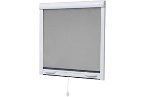 VOLET-MOUSTIQUAIRE.COM MOUSTIQUAIRE en ALU Enroulable H.145 X L.130 cm pour FENETRE, Coloris Blanc