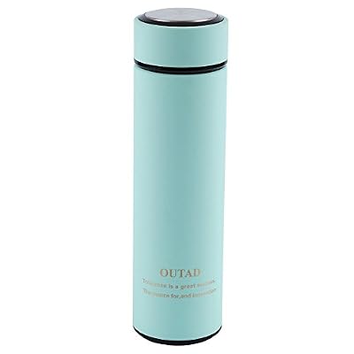OUTAD Bouteille Isotherme en Acier Inoxydable Tasse Thé Café Eau Léger et Compact Camping 0,5 L