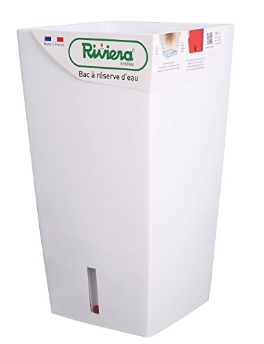 Riviera POT DE FLEURS EVA CARRE HAUT 69-BLANC
