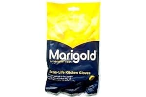 MARIGOLD Extra-Life Kitchen Gloves Small, Yellow, S (Pack of 6)