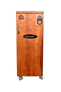 UniSmarT21 Fully Automatic Domestic Flour Mill Atta Chakki Ghar Ghanti/Spices Grinder, Plywood Body with Inside Fully Stainless Steel Body and 6 Blade Cutters (Walnut)