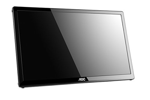 AOC Monitores E1759FWU - Monitor de 17   resoluci  n 1600 x 900 Pixels  tecnolog  a WLED  Contraste 650 1  10 ms  USB 3 0   Color Negro