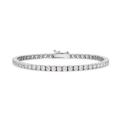 Carissima Gold Damen-Armband 9ct White 2mm Round CZ Tennis Bracelet 19cm/7.5 375 Weigold Zirkonia transparent Rundschliff-5.26.9082 Carissima Gold Damen-Armband 9ct White 2mm Round CZ Tennis Bracelet 19cm/7.5 375 Weigold Zirkonia transparent Rundschliff-5.26.9082